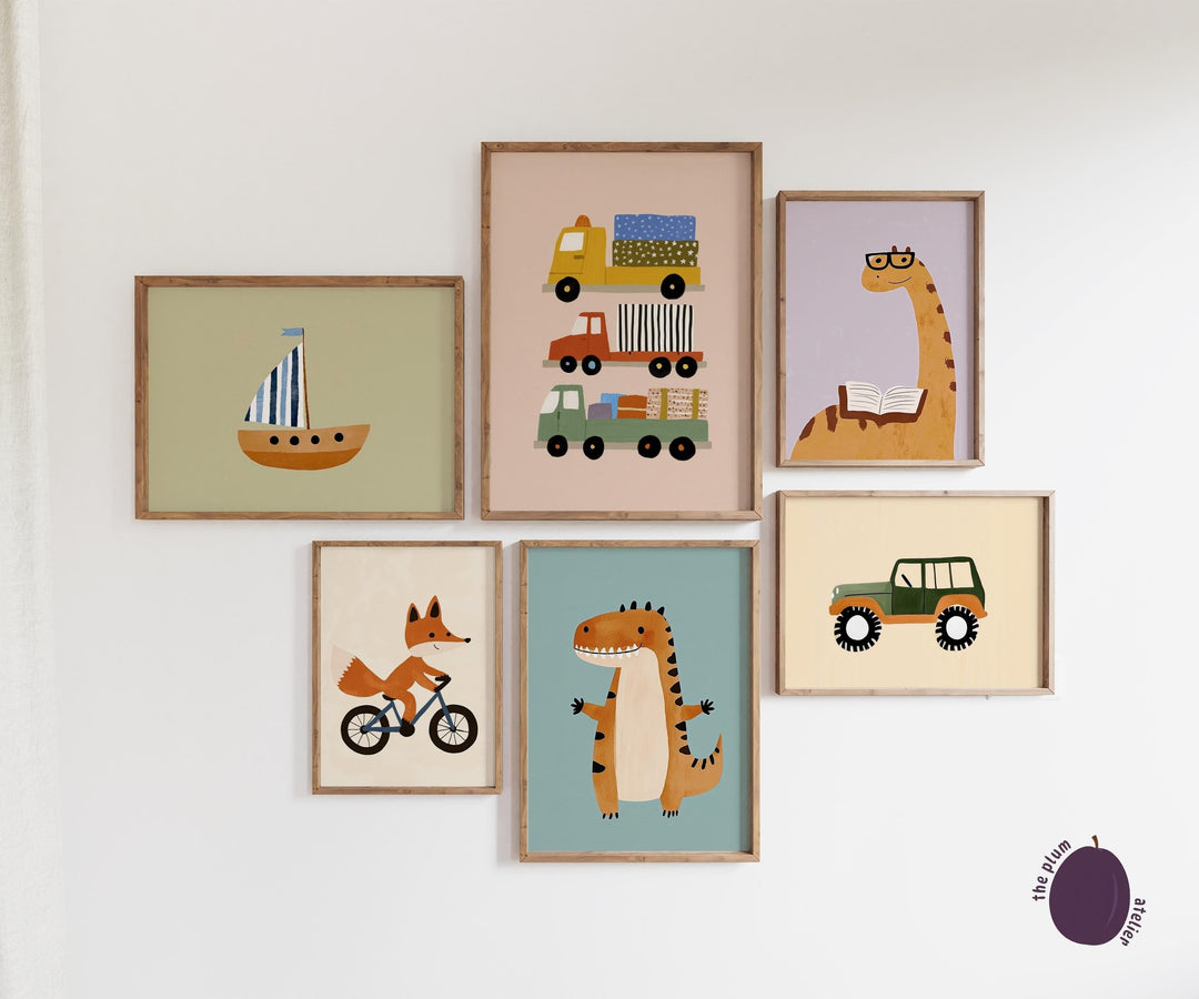 Eclectic Colorful And Printable Wall Art Bundle