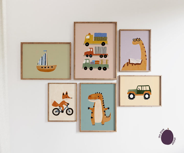 Eclectic Colorful And Printable Wall Art Bundle