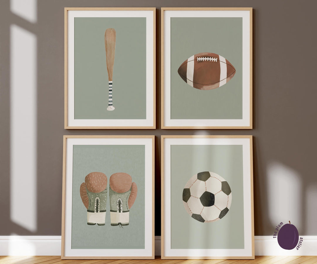 Boys : 200 Sports & Animal Printable Wall Art Bundle
