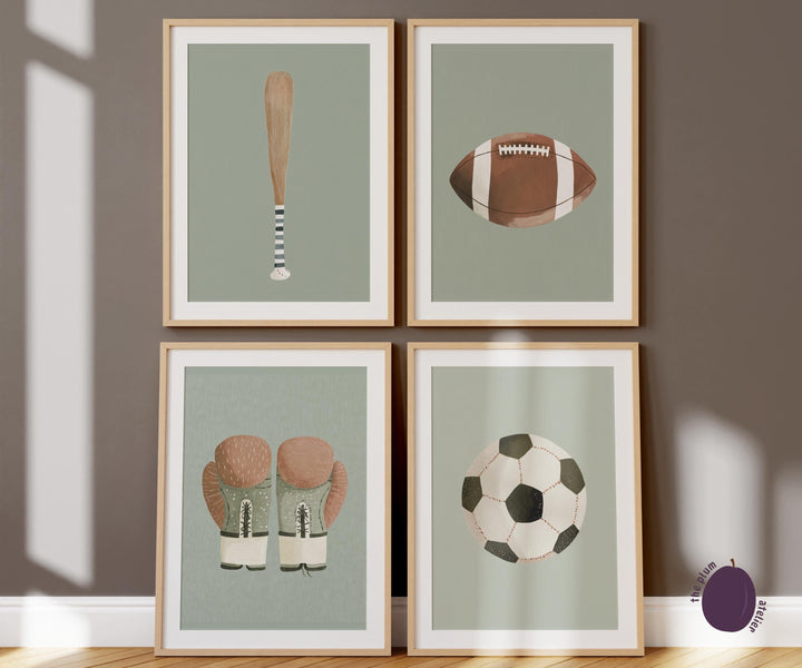 Boys : 200 Sports & Animal Printable Wall Art Bundle