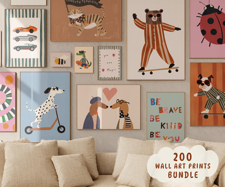 Digital Download Printable Wall Art Bundle
