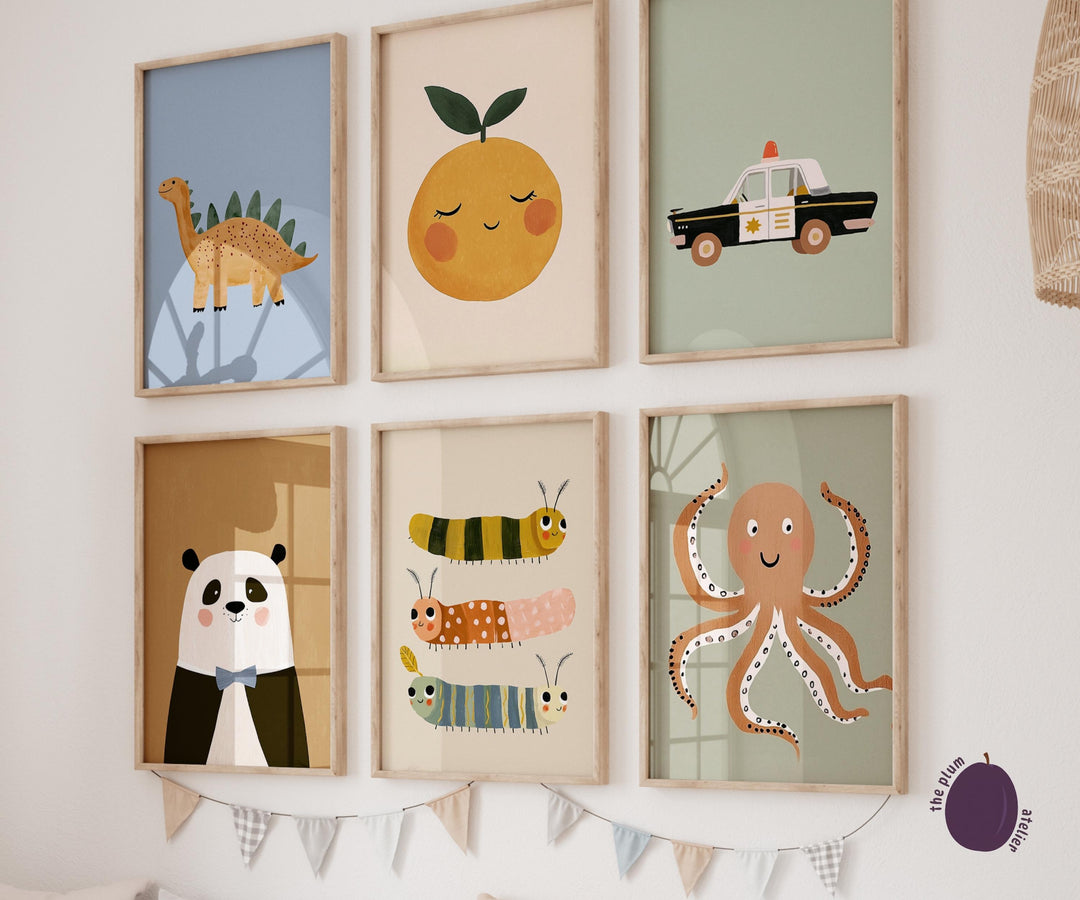 Eclectic Colorful And Printable Wall Art Bundle