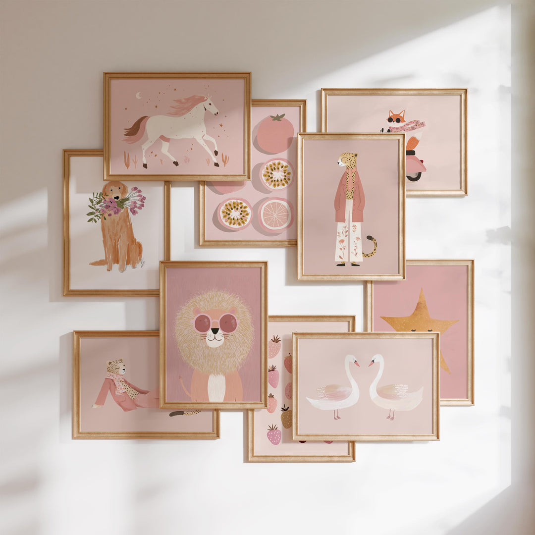 Pink Printable Wall Art Bundle