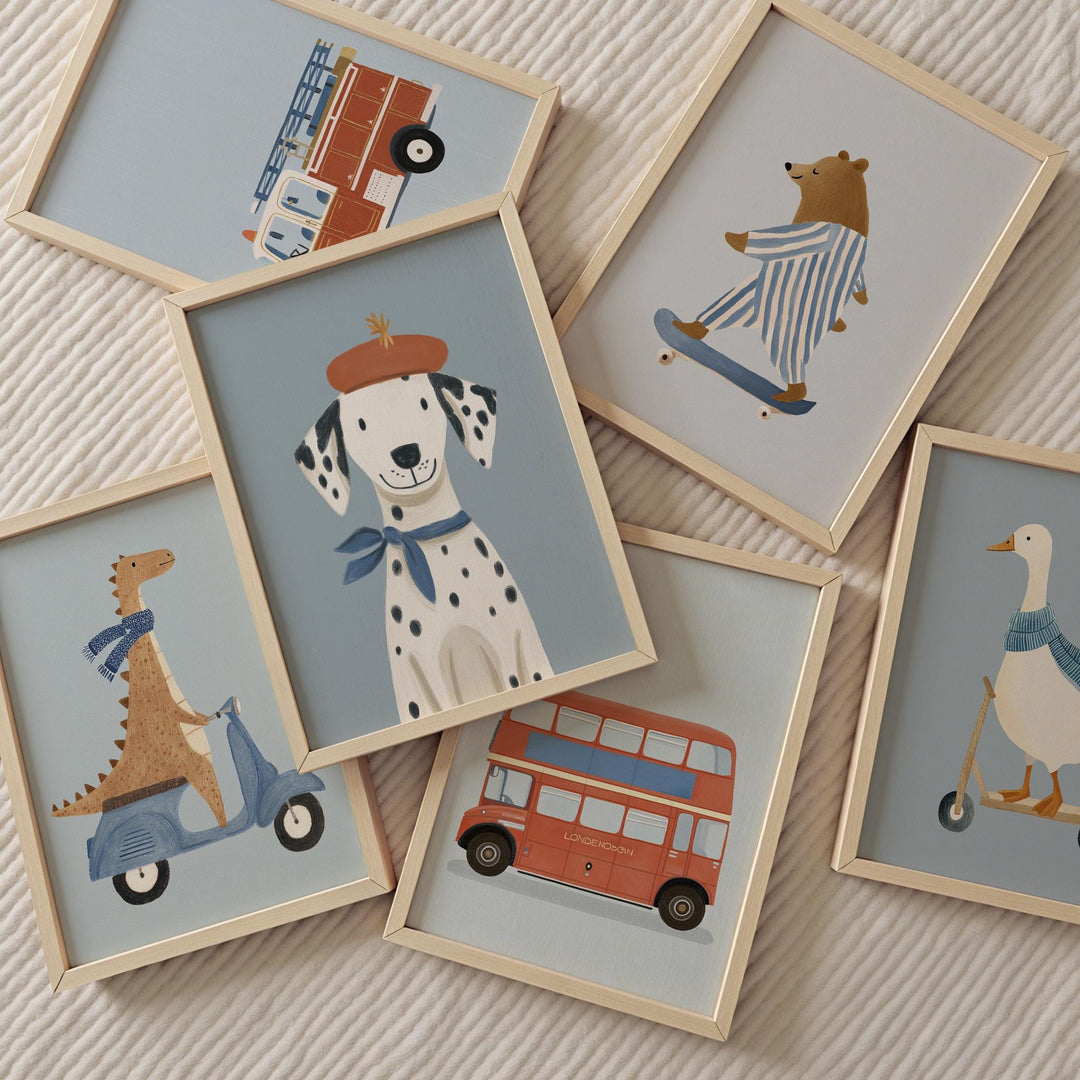 Sports Animals Cars Printable Wall Art Bundle