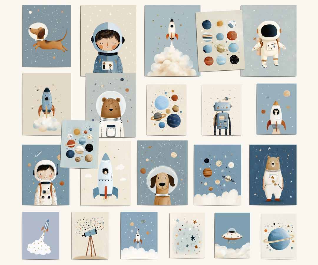 Boys Printable Wall Art Bundle