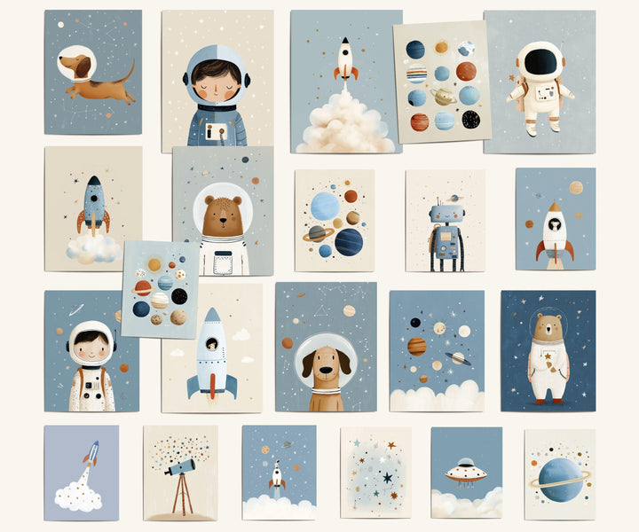 Boys Printable Wall Art Bundle