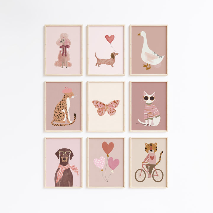 170 Pink Printable Wall Art Bundle