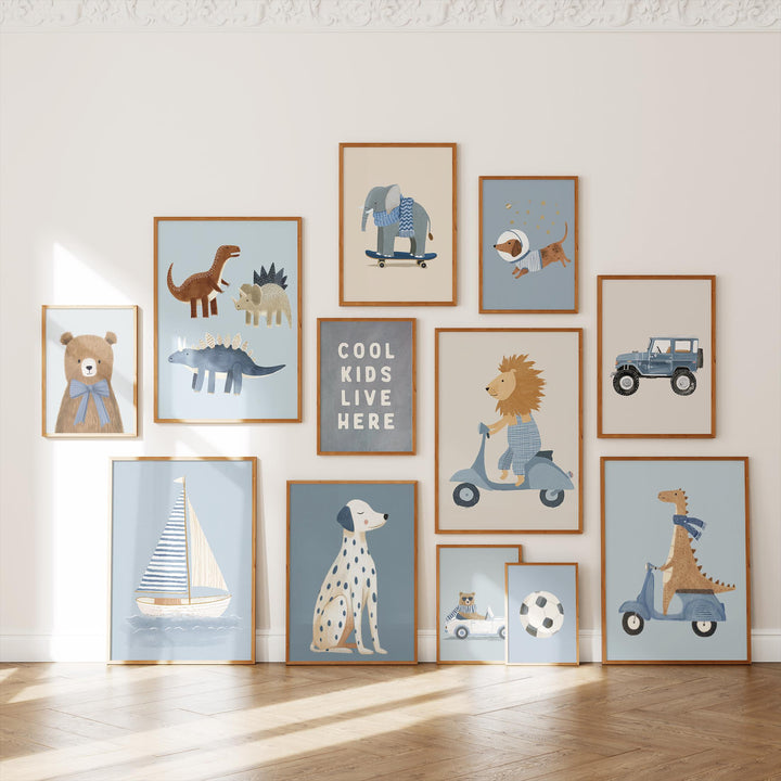 Sports Animals Cars Printable Wall Art Bundle
