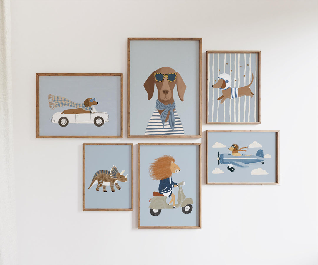 Sports Animals Cars Printable Wall Art Bundle