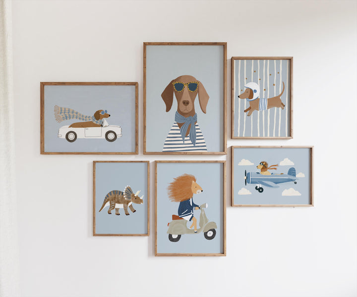 Sports Animals Cars Printable Wall Art Bundle