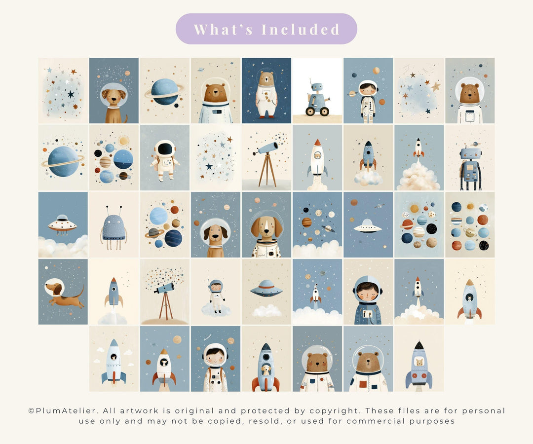 Boys Printable Wall Art Bundle