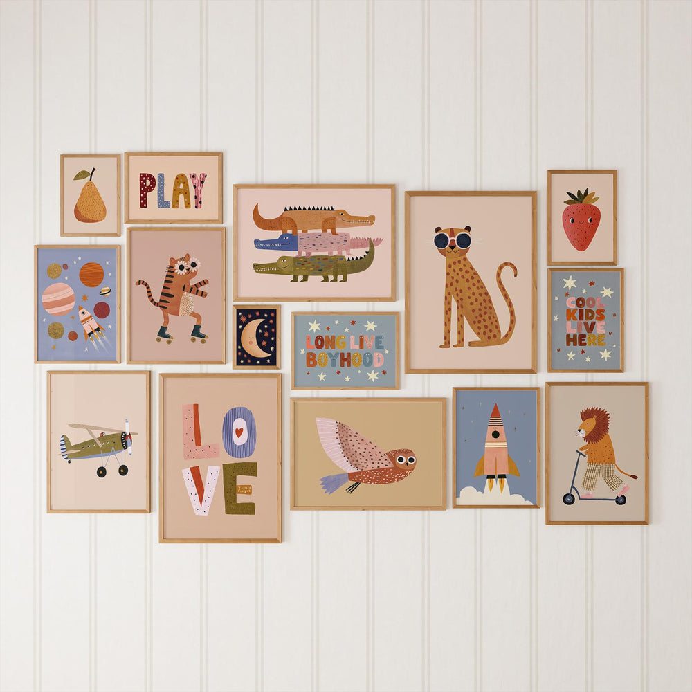 Colorful 130 Playful Maximalist Bold Gallery Wall Printable Wall Art Bundle