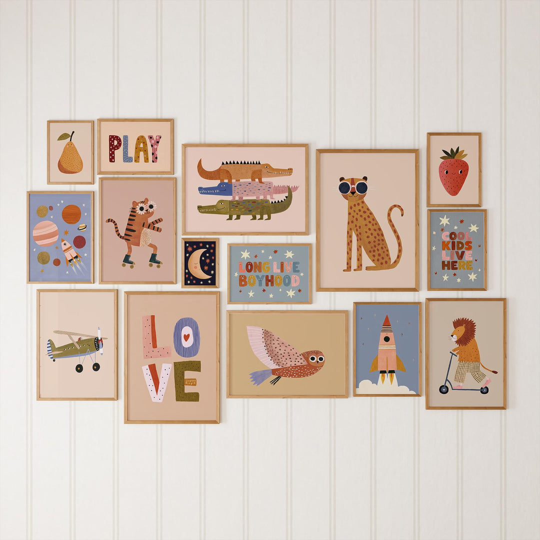 Colorful 130 Playful Maximalist Bold Gallery Wall Printable Wall Art Bundle