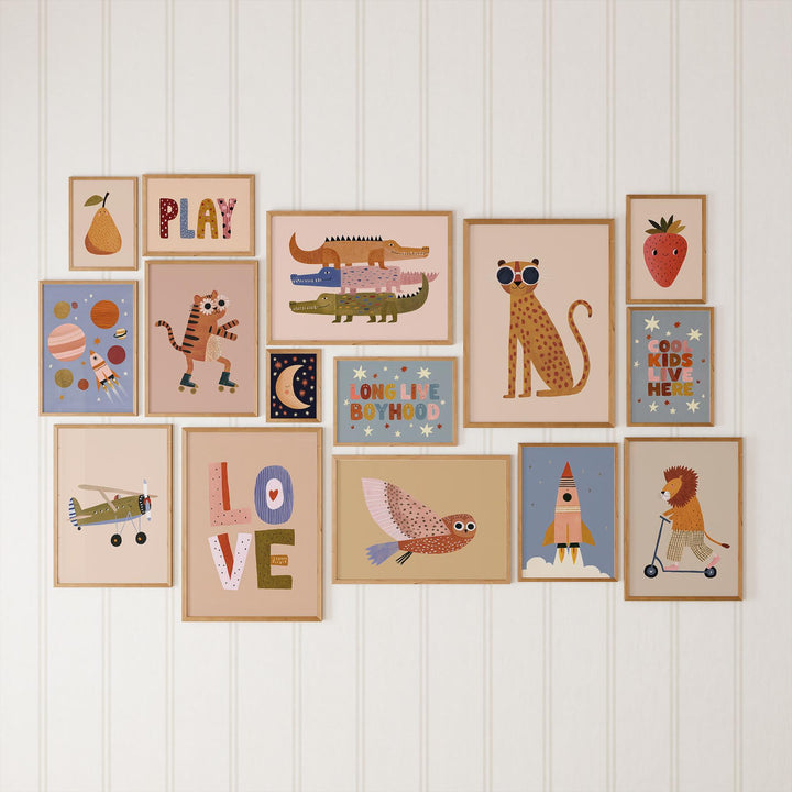 Colorful 130 Playful Maximalist Bold Gallery Wall Printable Wall Art Bundle