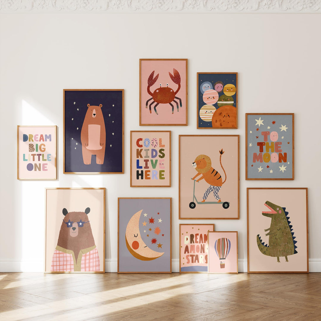 Colorful 130 Playful Maximalist Bold Gallery Wall Printable Wall Art Bundle