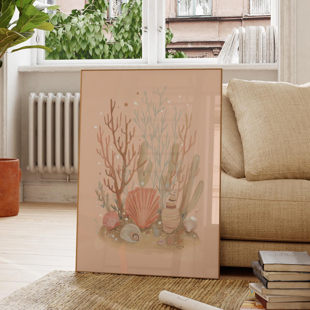 Mermaid Cowgirl & Sea Life Coastal Vintage Girls Room Printable Wall Art Bundle