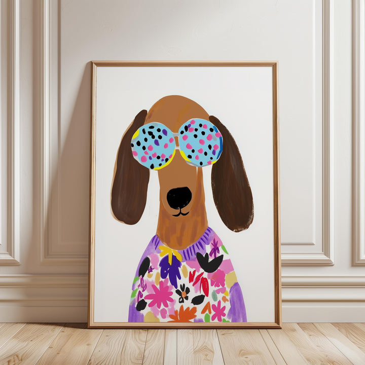 Colorful Dog Of 23 Animal Playful Art Printable Wall Art Bundle
