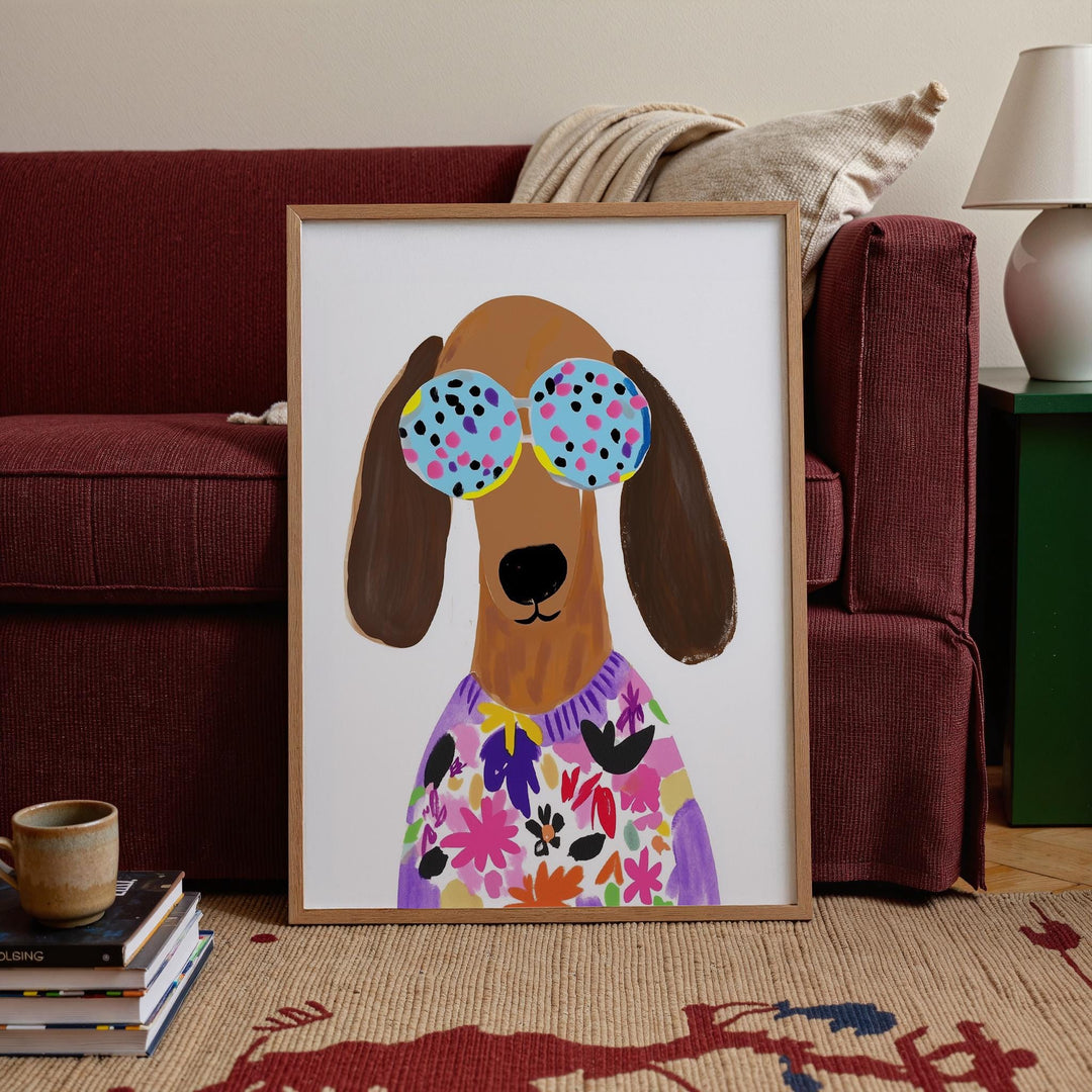Colorful Dog Of 23 Animal Playful Art Printable Wall Art Bundle