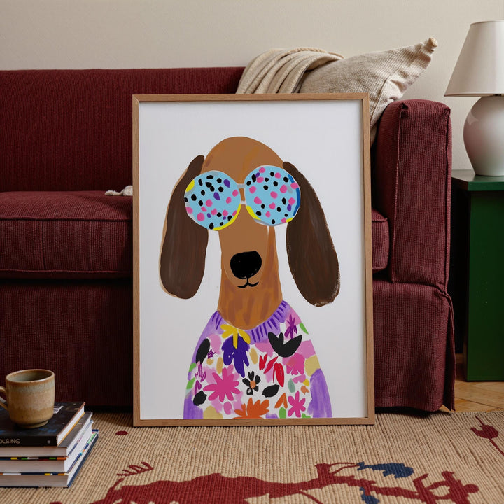 Colorful Dog Of 23 Animal Playful Art Printable Wall Art Bundle