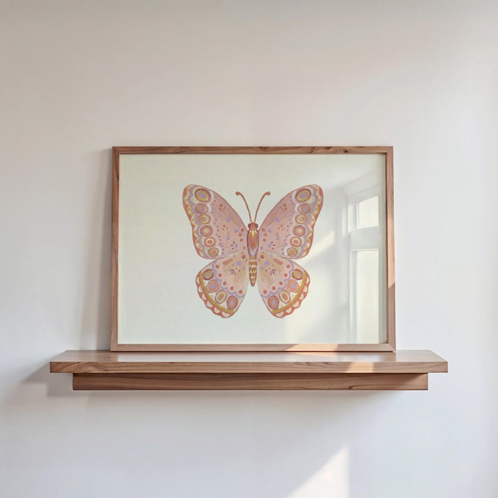 Butterfly Of 25 Pastel Butterfly & Moth Baby Girl Printable Wall Art Bundle