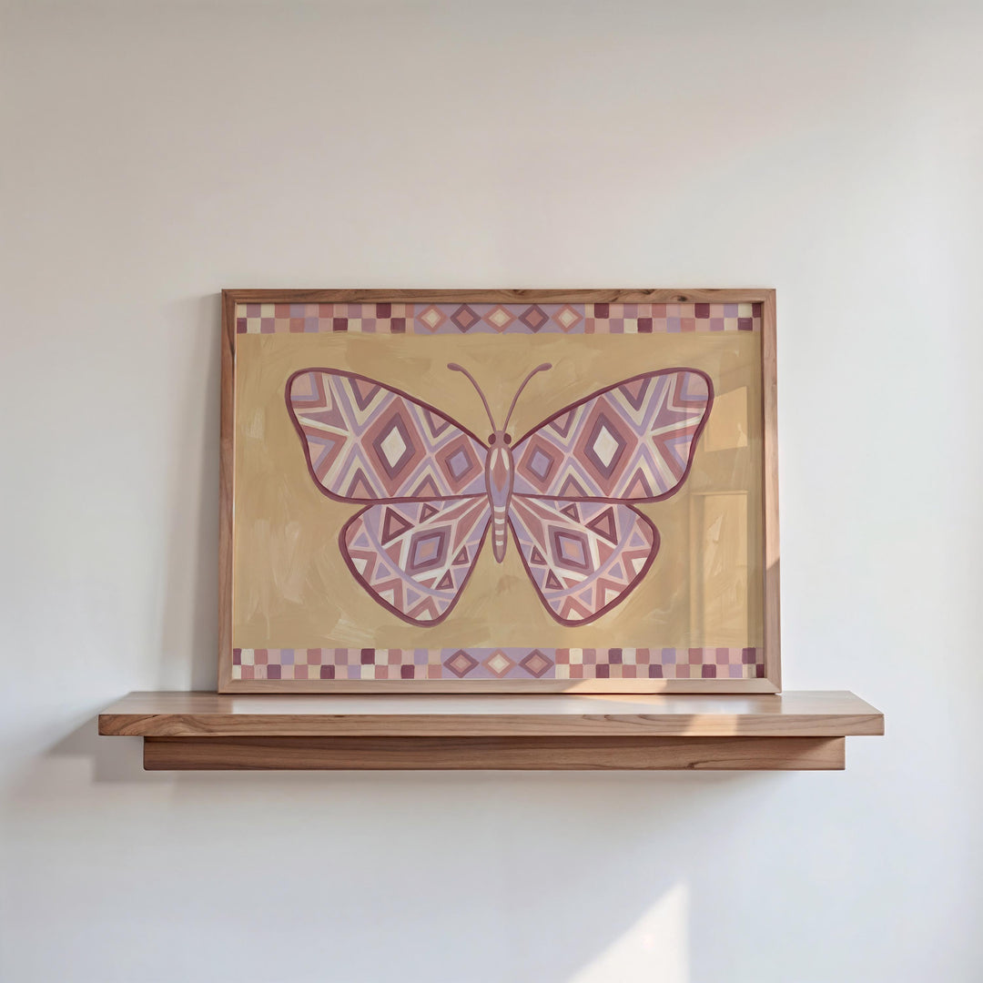 Butterfly Of 25 Pastel Butterfly & Moth Baby Girl Printable Wall Art Bundle
