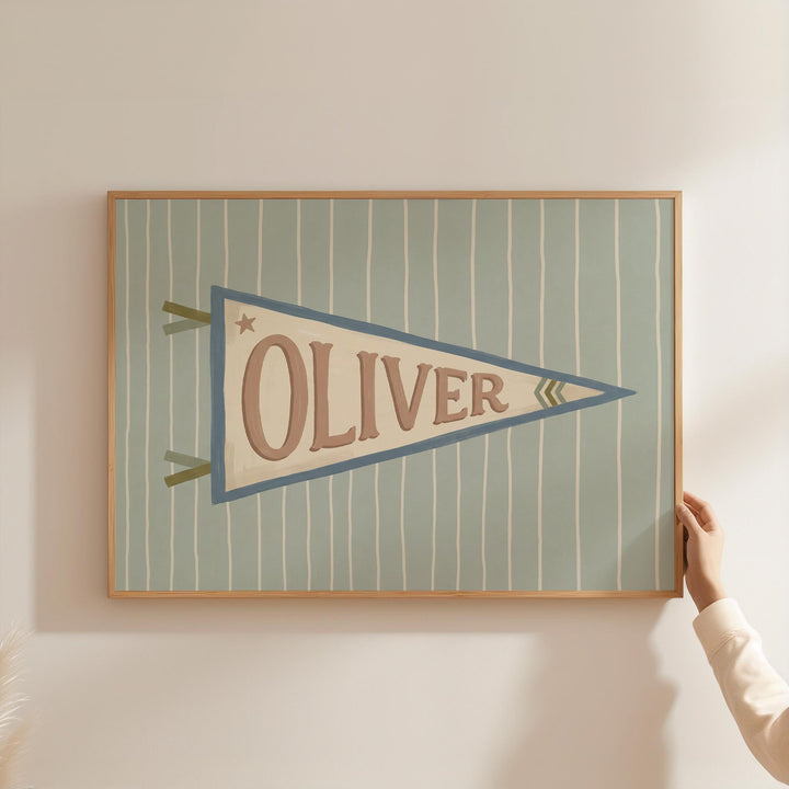 Custom Name Pennant Print
