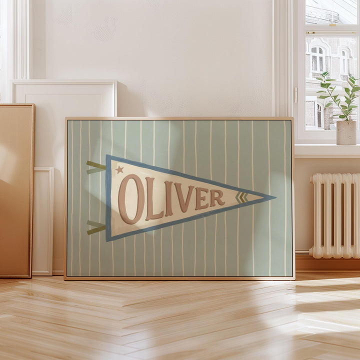 Custom Name Pennant Print