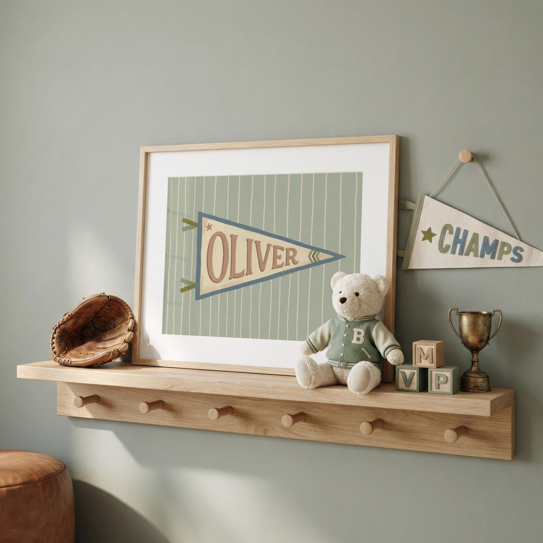 Custom Name Pennant Print