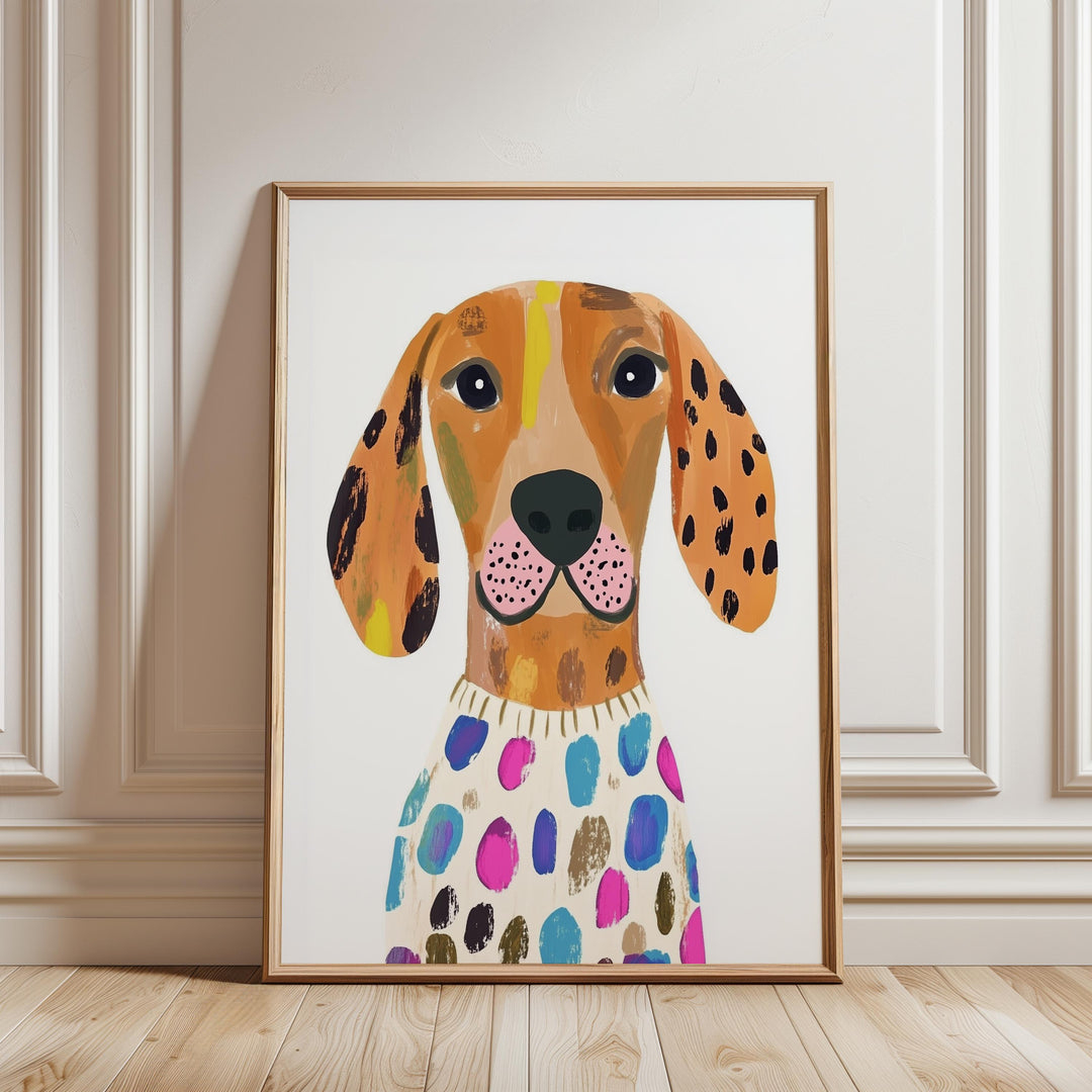 Colorful Dog Of 23 Animal Playful Art Printable Wall Art Bundle