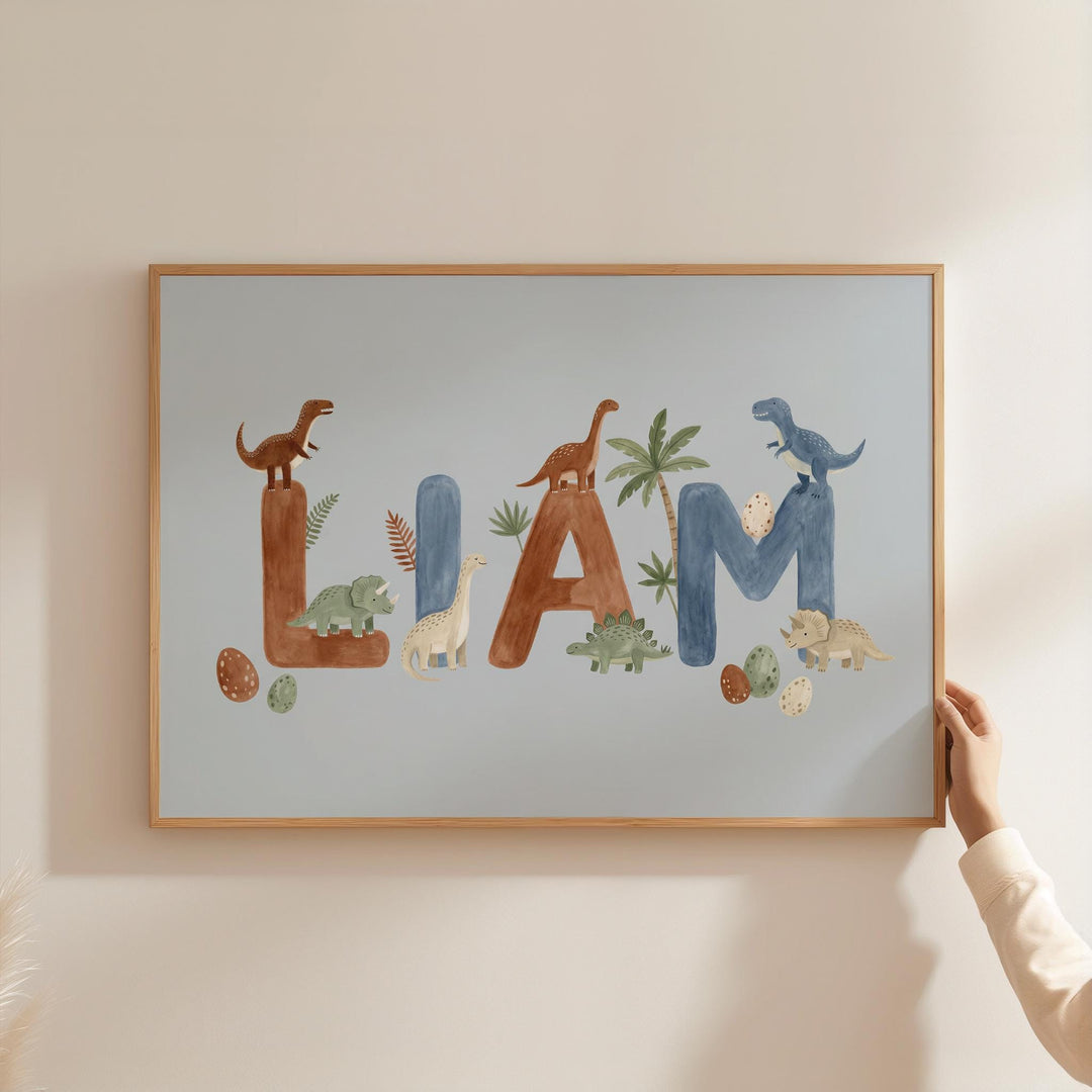 Custom Dinosaur Name Print