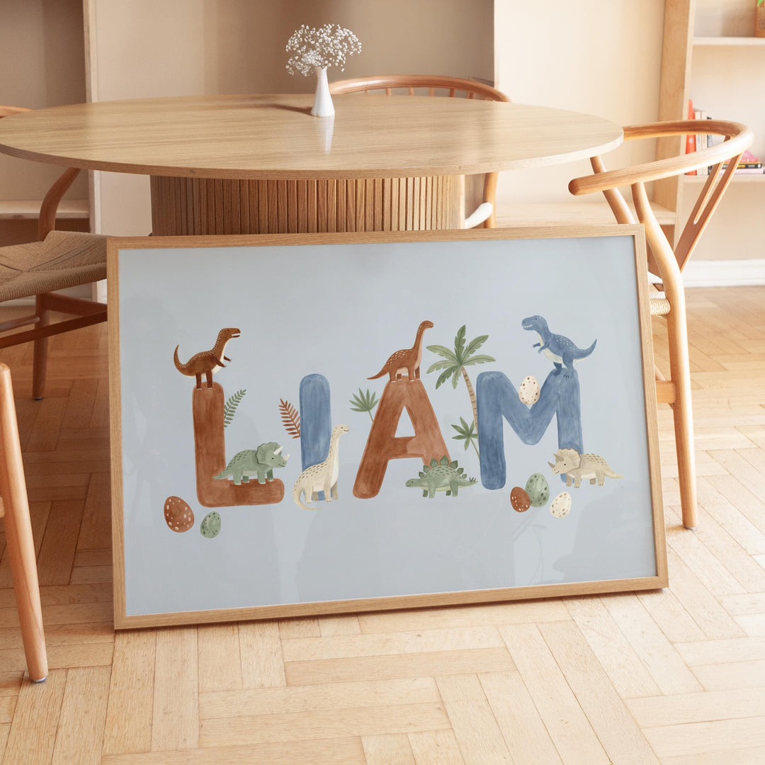 Custom Dinosaur Name Print