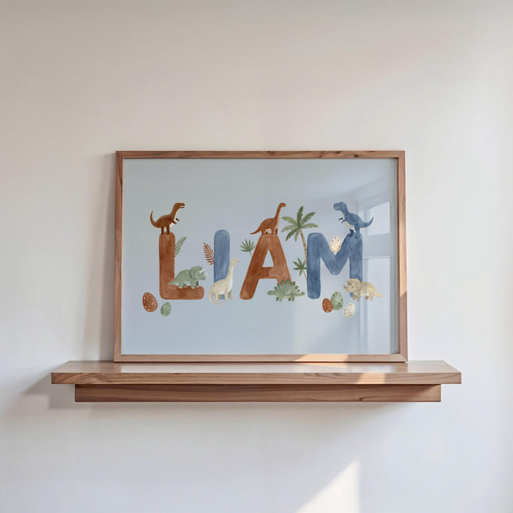 Custom Dinosaur Name Print