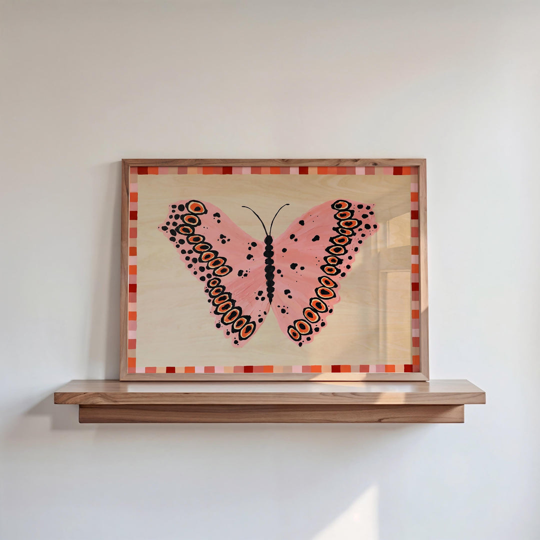 Butterfly Of 25 Pastel Butterfly & Moth Baby Girl Printable Wall Art Bundle