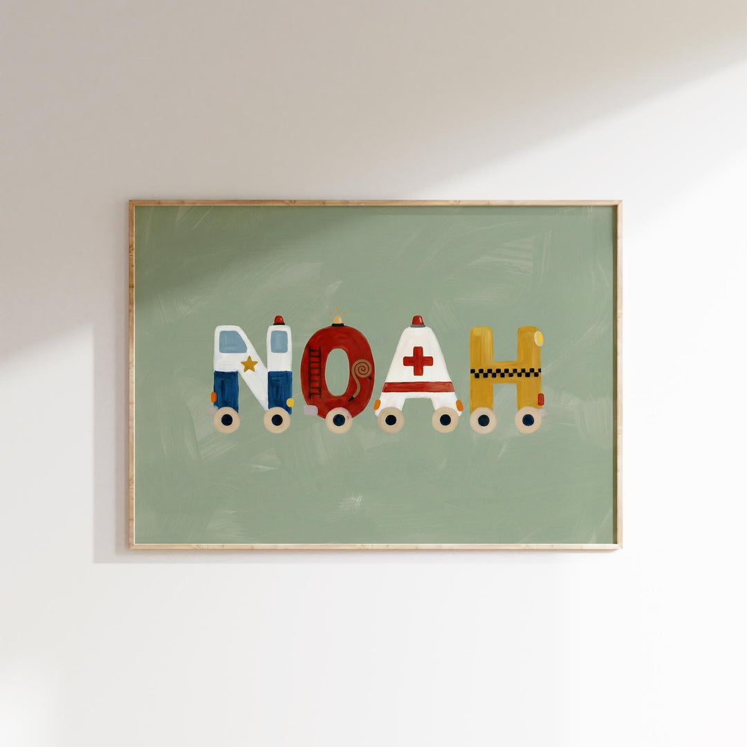 Custom Name Print – Vehicles
