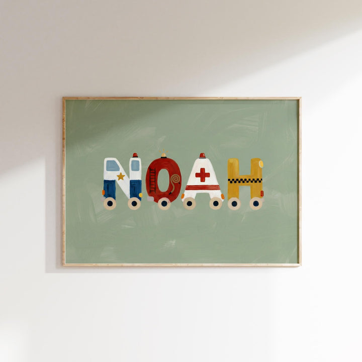 Custom Name Print – Vehicles