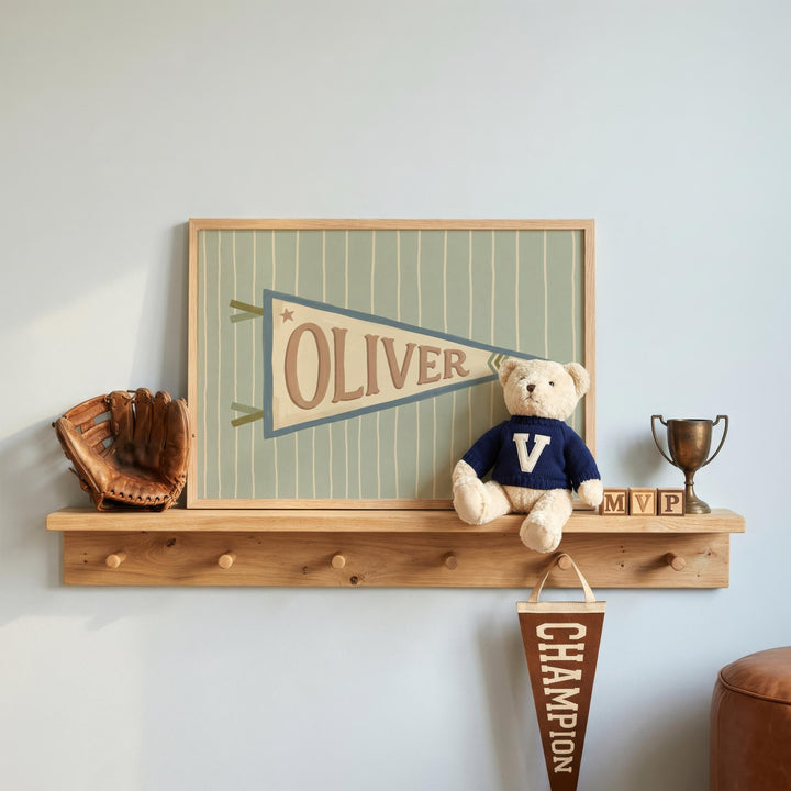Custom Name Pennant Print