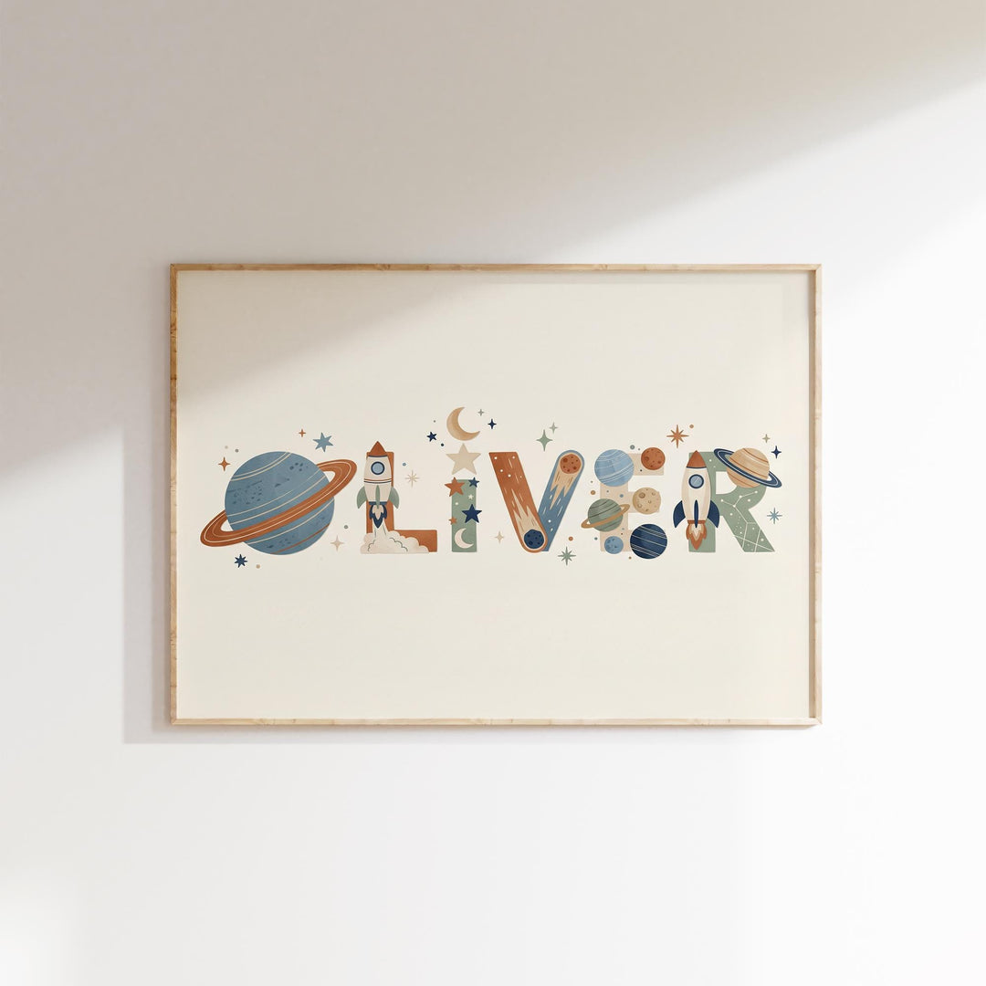 Custom Space Name Print