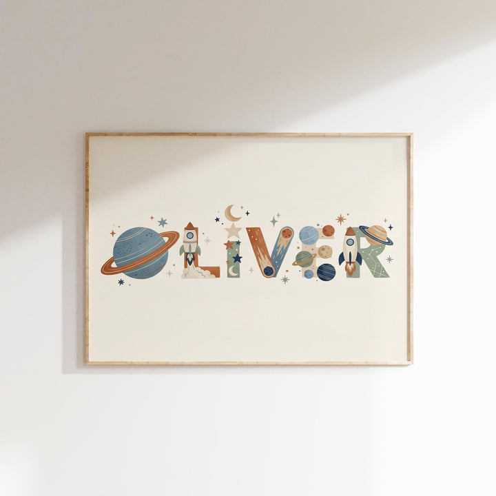 Custom Space Name Print