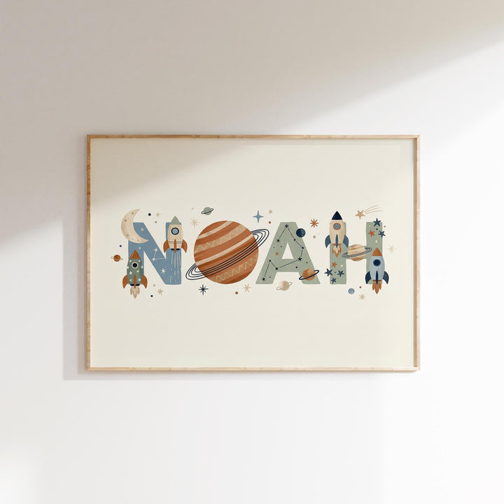 Custom Space Name Print