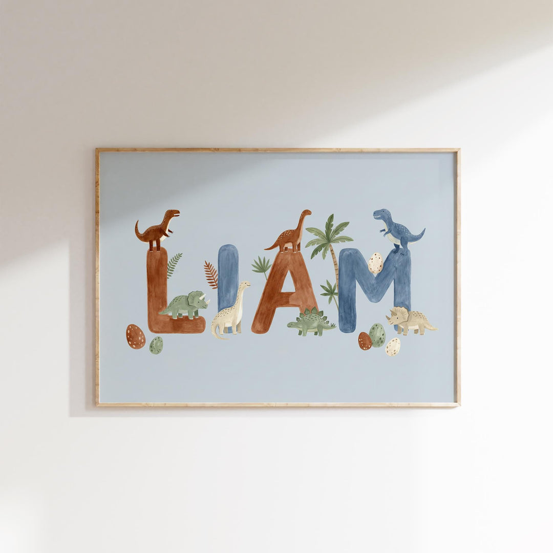 Custom Dinosaur Name Print