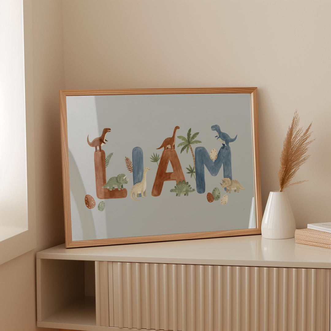 Custom Dinosaur Name Print
