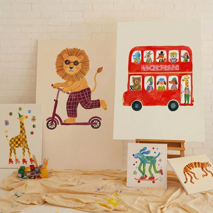 Retro Illustration Printable Wall Art Bundle