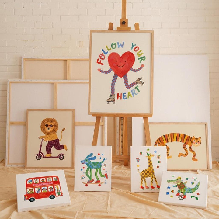 Retro Illustration Printable Wall Art Bundle