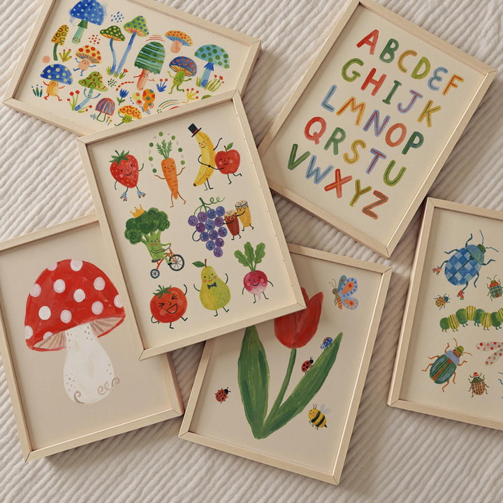 Retro Illustration Printable Wall Art Bundle