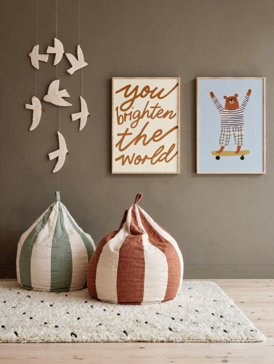 You Brighten The World Print | Inspirational Nursery Quote Art